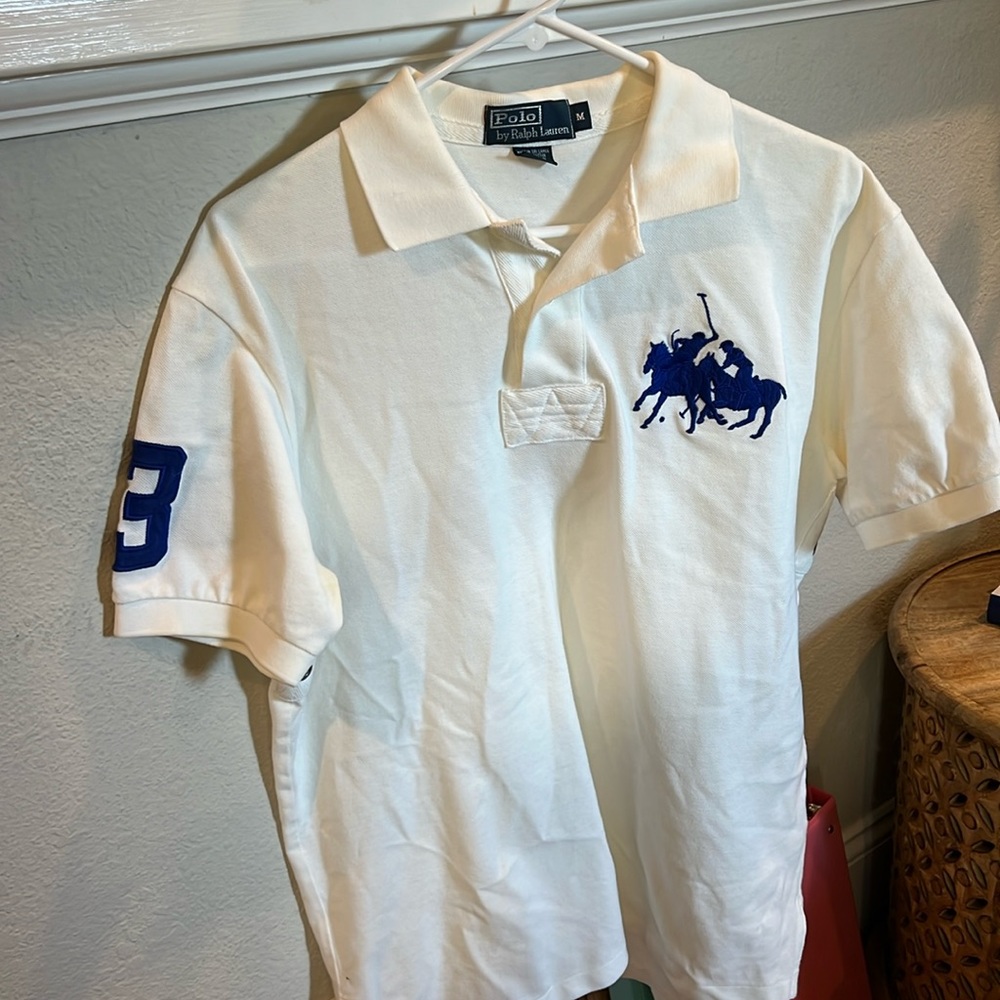 Medium - White Short Sleeve - Polo by Ralph Lauren Polo